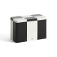 Tin Container Medium Black and off-white HAY