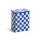 Tin Container Large Blue and off-white HAY