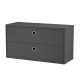 Cassettiera Grigio Scuro String Furniture