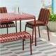 Palissade Armchair Soft Quilted Cushion iron red HAY