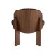 Chisel 85 Lounge Chair Sheepskin HAY