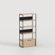 Unit Libreria 180 cm Contenitore Tiptoe