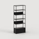Unit Libreria 215 cm - Contenitore Tiptoe