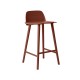 Sgabello Nerd Barstool Rosso Scuro H 65 cm Muuto