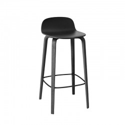 Sgabello Visu Barstool Nero H 65 cm