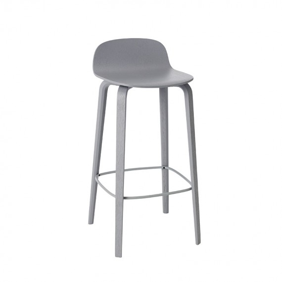 Sgabello Visu Barstool Grigio H 75 cm Muuto