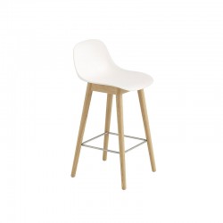 Sgabello Fiber Barstool H 65 cm Bianco