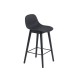 Sgabello Fiber Barstool H 65 cm Nero Muuto