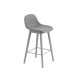 Sgabello Fiber Barstool H 65 cm Grigio Muuto