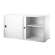 Cabinet Bianco Contenitore Ante Scorrevoli String Furniture