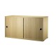 Cabinet Rovere Contenitore Ante Scorrevoli String Furniture