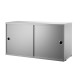 Cabinet Grigio Contenitore Ante Scorrevoli String Furniture