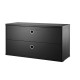 Cassettiera Nera String Furniture