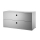 Cassettiera Grigia String Furniture