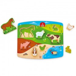 Hape E1454 Puzzle e Gioco degli animali della fattoria
