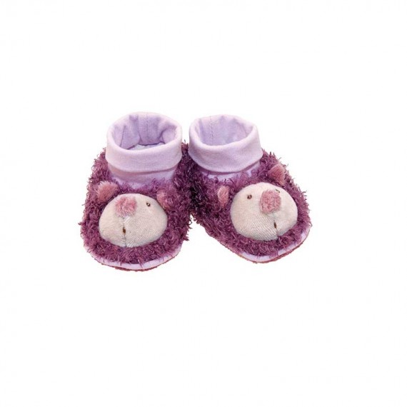 Zazous Scarpine Orsetto Viola Moulin Roty