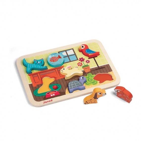 Janod J07024 Puzzle a incastro tridimensionali Janod