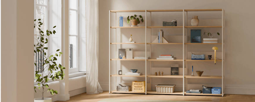 Tiptoe Unit Shelving System